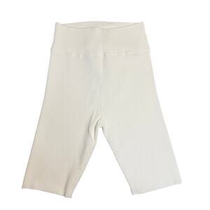 525 Born in BKLYN Cable Knit Sweater Shorts, Silver Gray, Size Medium, NWT